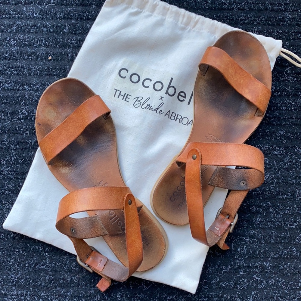 Cocobelle x The Blonde Abroad leather sandals